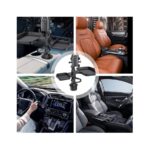 5 in 1 Adjustable Car Cup Holder Tray with Bracket - Image 2