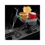 Vehicle Car Cup Holder Tray with Phone Mount - Automotive Food Tray for Travel Convenience - Image 2