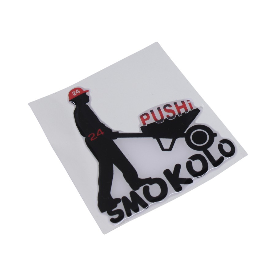 RBP017 Push 3D Gel Dome Sticker - Image 1