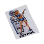 Petrol Lady 3D Gel Dome Sticker