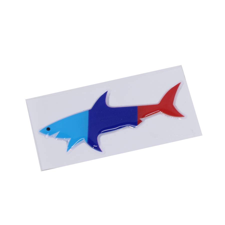 RBP060 Shark M Colours 3D Gel Dome Sticker - Image 1