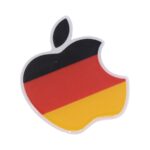 German Apple 3D Gel Dome Sticker