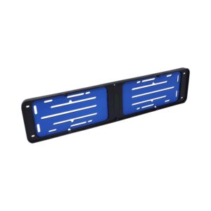 Number Plate Holder Bracket with Blue Metal Backing (530x120mm)