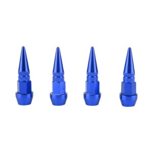 Decorative Short Spike Valve Caps (Blue)