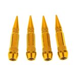 Decorative Long Spike Valve Caps (Gold)