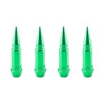 Decorative Long Spike Valve Caps (Green)