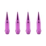 Decorative Long Spike Valve Caps (Purple)