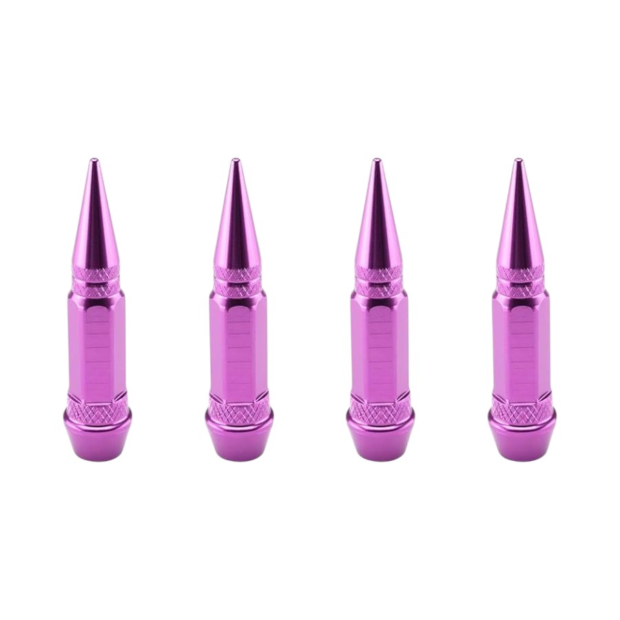 VALVE SPIKE PURPLE LONG Decorative Long Spike Valve Caps (Purple) - Image 1