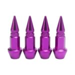 Decorative Short Spike Valve Caps (Purple)