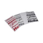 Vinyl Grocery List - Autostyle/Bridgestone/Momo/Autogauge/Pioneer/Hella - Each (white)