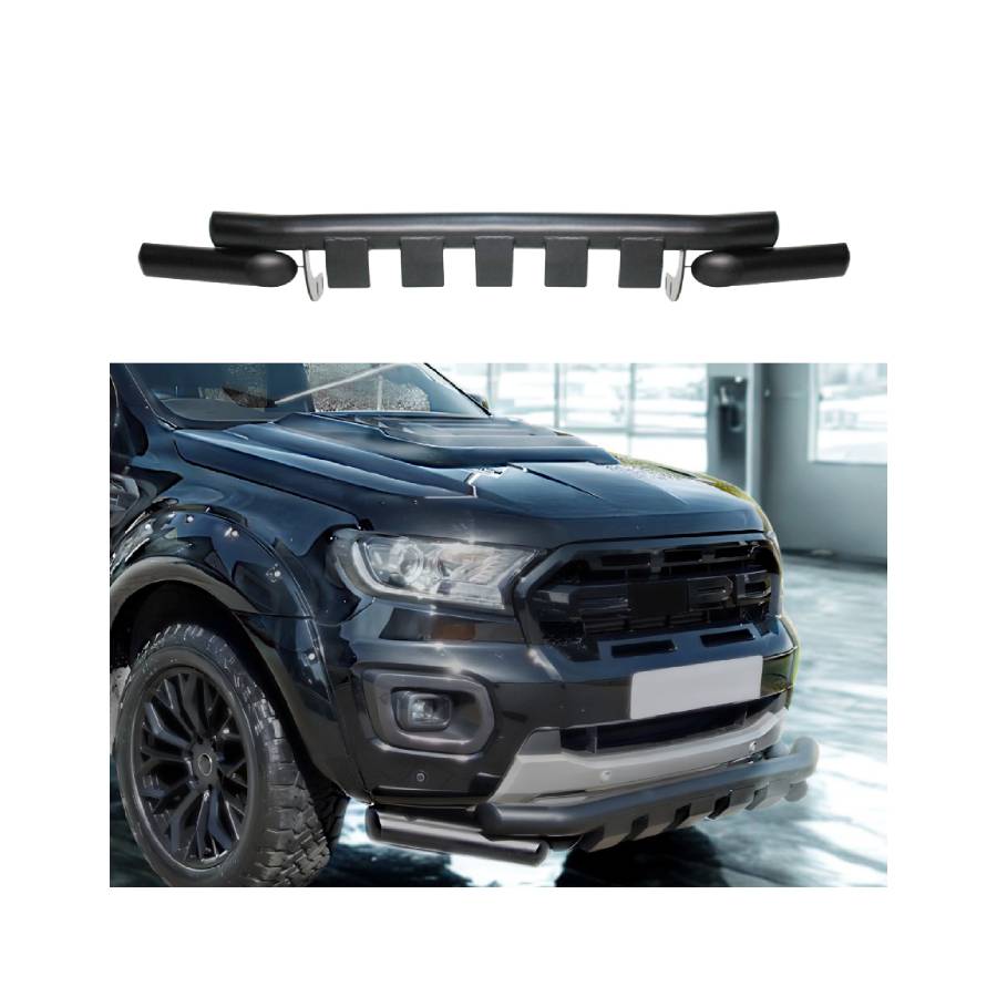 NBF19SB Front Styling Bull Bar Suitable for Ford Ranger T8 2019 Matt Black - Image 1