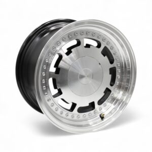 15" ZAR-2505 4/100 & 4/114 Black Machine Face Alloy Wheels