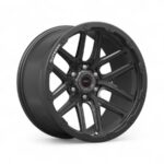 18" A-Line Bounty 6/139 Satin Black with Black Rivets Alloy Wheels