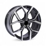 19" QS 5563 5/112 Black Machine Face Alloy Wheels