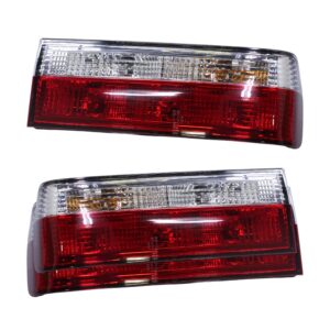 Replacement Crystal & Red Tailights for BMW E30 1983-1987 (Chrome bumper Models)