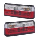 Replacement Crystal & Red Tailights for BMW E30 1988-1991 (Plastic Bumper Models)