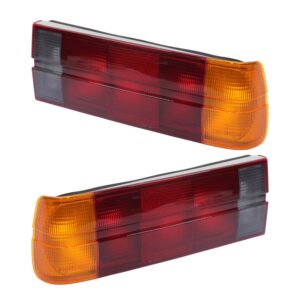 Replacement Red & Amber Tailights with Smoke Reverse for Bmw E30 1983-1987 (Chrome Bumper Models)