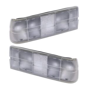 Replacement Clear White Tailights for BMW E30 1983-1987 (Chrome Bumper Models)