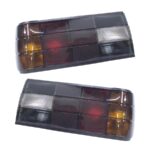 Replacement Dark Smoke Tailgihts with Clear Reverse for BMW E30 1988-1991 (Plastic Bumper Models)