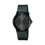 Casio Analogo Round Black Dial with Gold Dot (MQ-76-1ALDF)