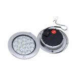 Universal 4" White LED Truck Light with Chrome Trim (Pair)