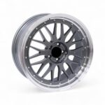 17" QS-H28 5x100 Gunmetal with Machined Lip Alloy Wheels