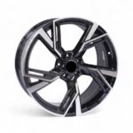 19" DX421 5x112 Black Machine Lip Alloy Wheels