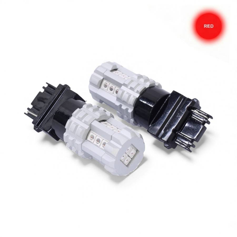T25 3156 RED SMD LED Replacement Bulb - Type T25 3156 Wedge Red (pair) - Image 1