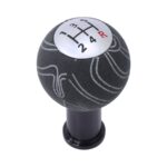 5-Speed Round Head Gearknob with Material Finish