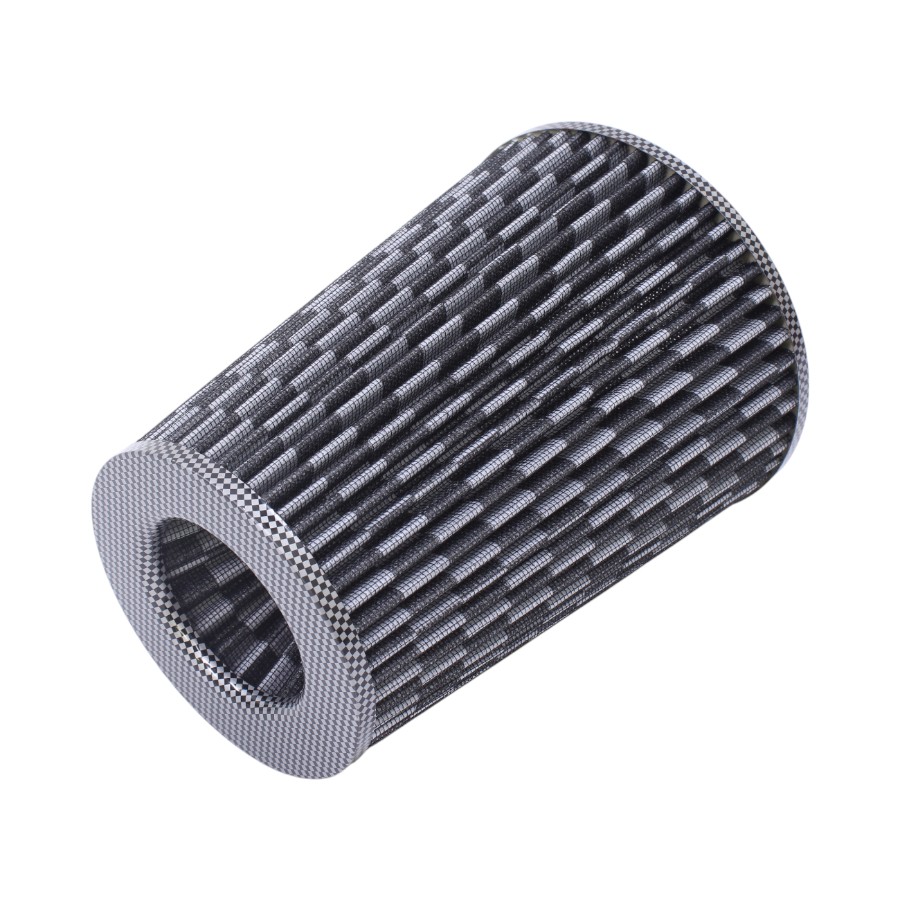 CF019 Simota Carbon Look Design Dual Cone Air Filter - 76mm/200mm - Image 1