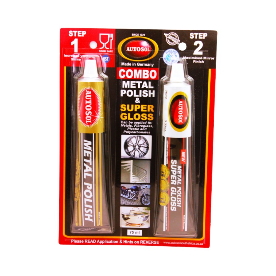 AUTO-1075 Autosol Metal Polish & Super Gloss Combo Pack - Image 1