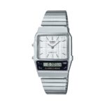 Casio Retro Digital Chrome Silver Watch - AQ-800E-7ADF