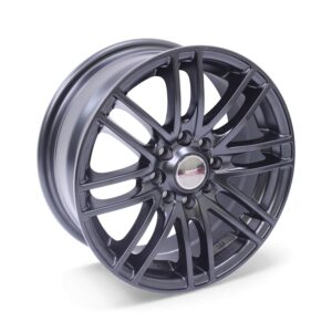 14" A-Line Ghost 4/100 Satin Black Alloy Wheels