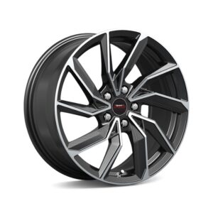 15" A-Line Recoil 5/114 Black Machine Face Alloy Wheels