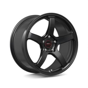 17" A-Line Fury 4/100 Black Alloy Wheels Flow Forming