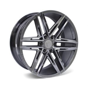 22" QS Stealth 6/139 Hyper Black Alloy Wheels