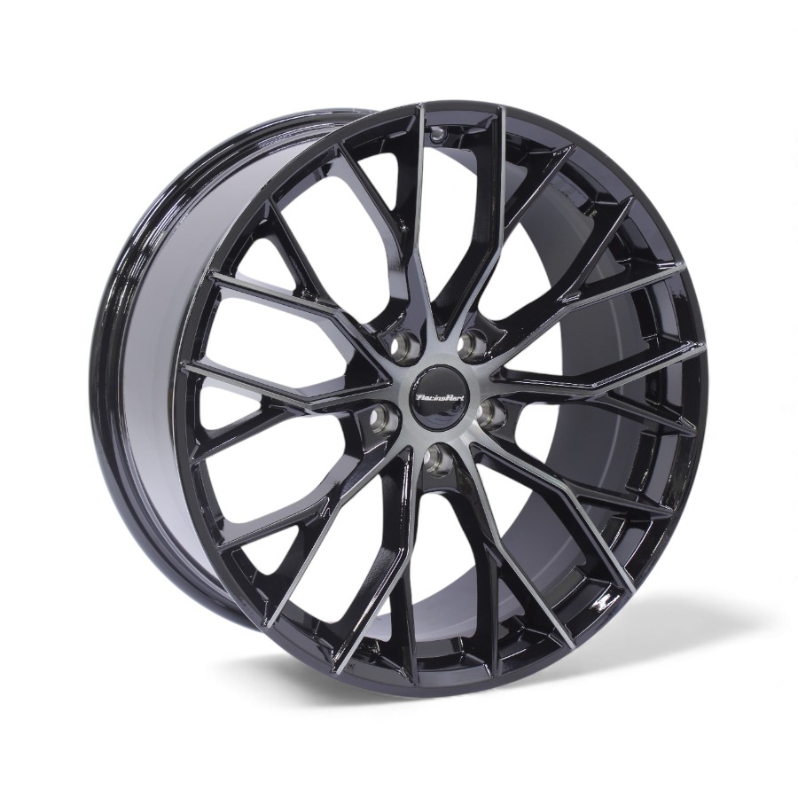 CROWN 19 19" Racing Hart Crown 5/112 Machine Black Tinted Face Alloy Wheels - Image 1