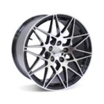19" M1862 5/120 Black Machine Face Alloy Wheels