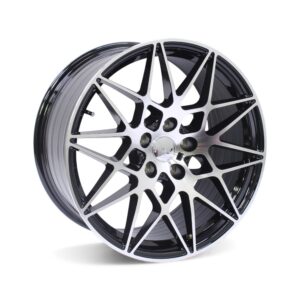 19" M1862 5/120 Black Machine Face Alloy Wheels