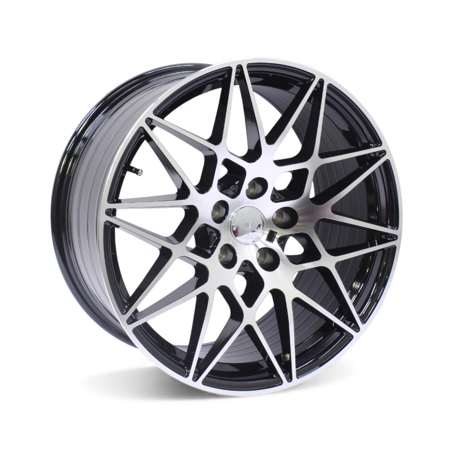 M1862 1863 19" M1862 5/120 Black Machine Face Alloy Wheels - Image 1