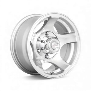 14" A-Line Bzr 5/114 Arctic Silver Alloy Wheels