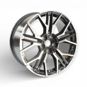 19" TWC348 627 5/120 Black Machine Face Alloy Wheels