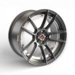 17" GR-GRAND 5/100 Matt Black Silver Undercut Alloy Wheels