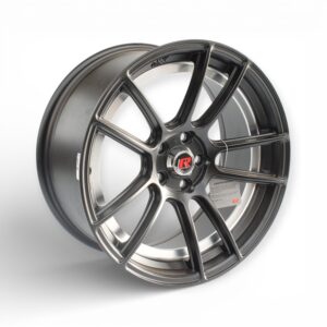 17" GR-GRAND 5/100 Matt Black Silver Undercut Alloy Wheels