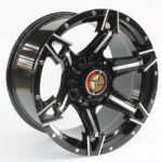 17" Namib 6/139 Black And Silver Alloy Wheels