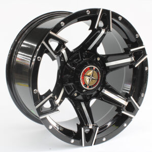 17" Namib 6/139 Black And Silver Alloy Wheels