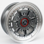 17" Jato 4/100 & 5/100 Gunmetal Gunmetal Machine Lip Alloy Wheels