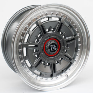 17" Jato 4/100 & 5/100 Gunmetal Gunmetal Machine Lip Alloy Wheels