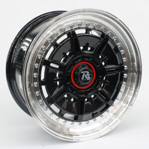 17" Jato 4/100 & 5/100 Black Machine Lip Alloy Wheels