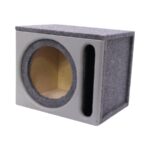 10" Single Vinyl Face Subwoofer Enclosure with Slotted Port (grey)